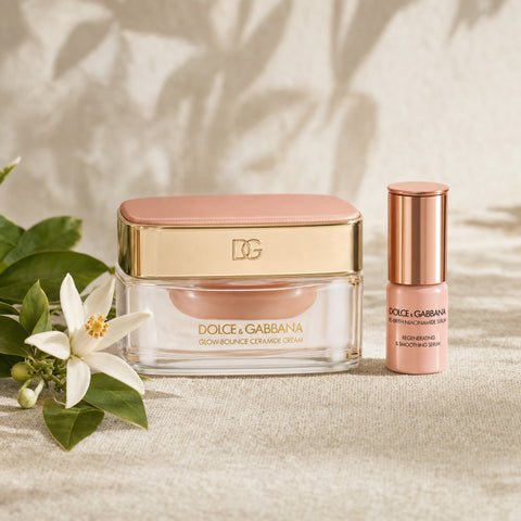 Dolce & Gabbana Glow-Bounce Ceramide Cream Set - Glow-Bounce Ceramide Cream and Re-Birth Niacinamide Serum