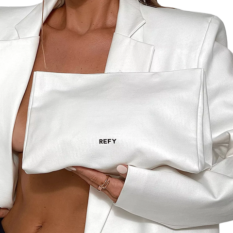 REFY Signature cotton-canvas beauty bag - REFY - תיקי איפור וסטים - 3