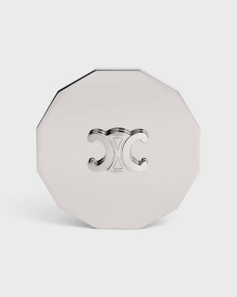 Celine Candle Triomphe Lid in Steel – Silver