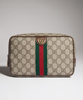 Gucci Savoy Small Toiletry Case – Beige / Ebony GG Supreme