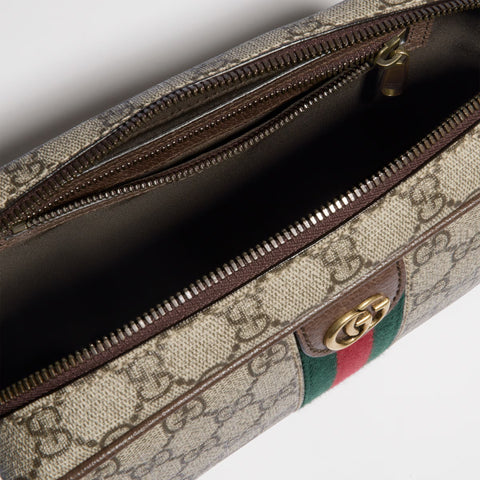 Gucci Savoy Small Toiletry Case – Beige / Ebony GG Supreme