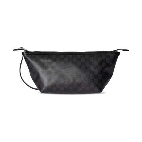 Gucci Essence Classic Small Toiletry Case with Wrist Strap – Black GG Canvas