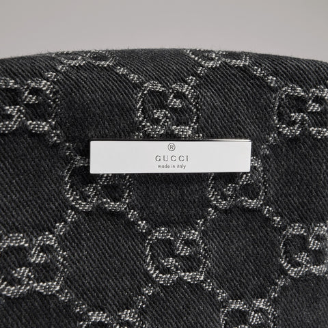 Small Cosmetic Case with Gucci Plaque – Black GG Denim