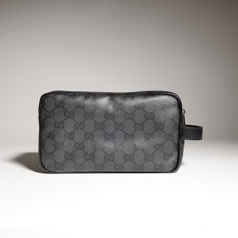 Gucci Essence Classic Small Toiletry Case – GG Canvas - Black GG