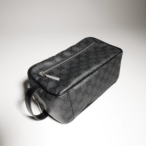 Gucci Essence Classic Small Toiletry Case – GG Canvas - Black GG