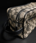 Gucci Essence Classic Small Toiletry Case – GG Canvas - Beige / Black GG