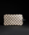 Gucci Essence Classic Small Toiletry Case – GG Canvas - Beige / Black GG