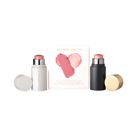 Petite Baby Cheeks Blush And Lit Up Highlight Stick Duo