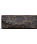 Lipstick Case in Triomphe Canvas – Black / Tan