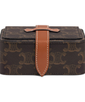 Small Jewels Case in Triomphe Canvas and Calfskin – Tan