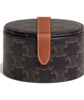 Jewels Case in Triomphe Canvas and Calfskin – Tan