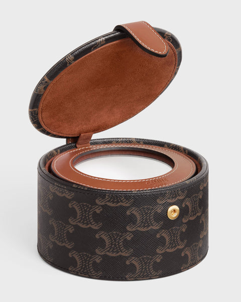 Jewels Case in Triomphe Canvas and Calfskin – Tan