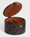 Jewels Case in Triomphe Canvas and Calfskin – Tan