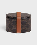 Jewels Case in Triomphe Canvas and Calfskin – Tan