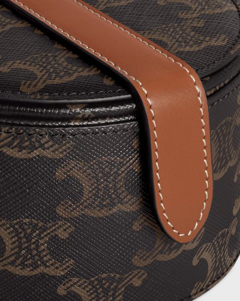 Jewels Case in Triomphe Canvas and Calfskin – Tan