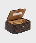 Large Jewels Case in Triomphe Canvas and Calfskin – Tan