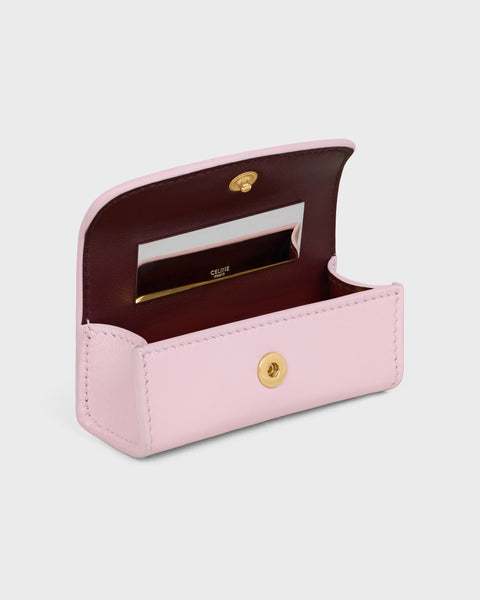 Lipstick Case in Smooth Calfskin – Dirty Pink / Syrah