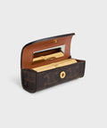 Lipstick Case in Triomphe Canvas – Black / Tan