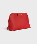 Medium Cosmetic Pouch in Smooth Calfskin – Ultra Red / Syrah
