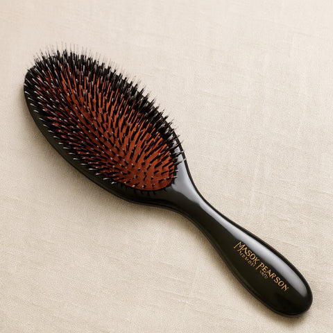Mason Pearson Mixed Bristle Handy Hairbrush Black (Medium) Mason Pearson studio linen