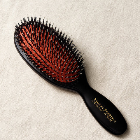 Mason Pearson Mixed Bristle Pocket Hairbrush Black (Small) Mason Pearson studio linen