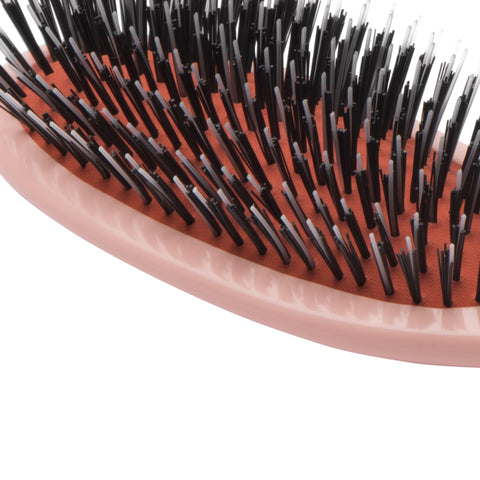 Mason Pearson Mixed Bristle Pocket Hairbrush Pink (Small) bristle detail