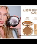 Charlotte Tilbury Airbrush Bronzer - official how to apply with Sofia Tilbury
