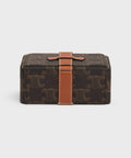 Small Jewels Case in Triomphe Canvas and Calfskin – Tan