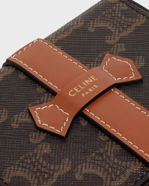 Small Jewels Case in Triomphe Canvas and Calfskin – Tan